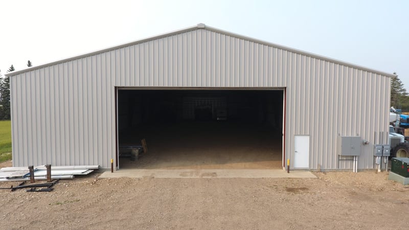 Trawin Seeds storage shed for farm equipment